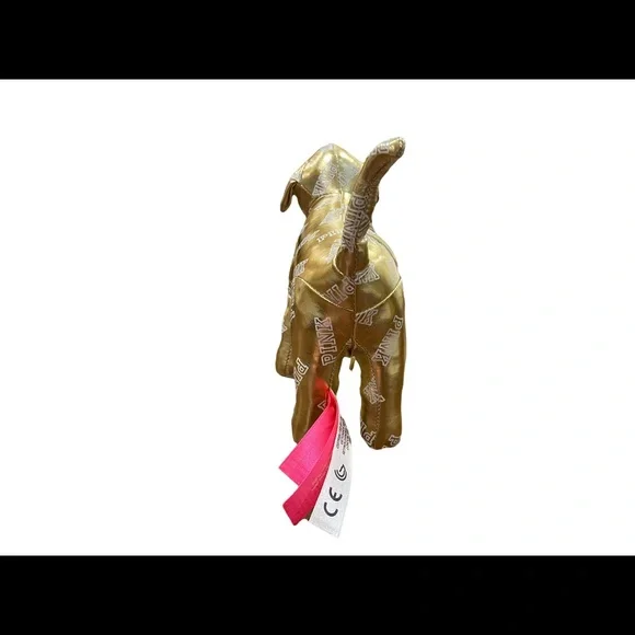 Victoria’s Secret PINK Gold Plush Dog (2014) - Picture 4 of 7